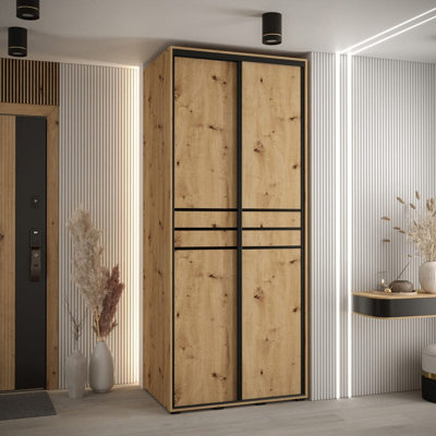 Brec 120cm Sliding Door Wardrobe