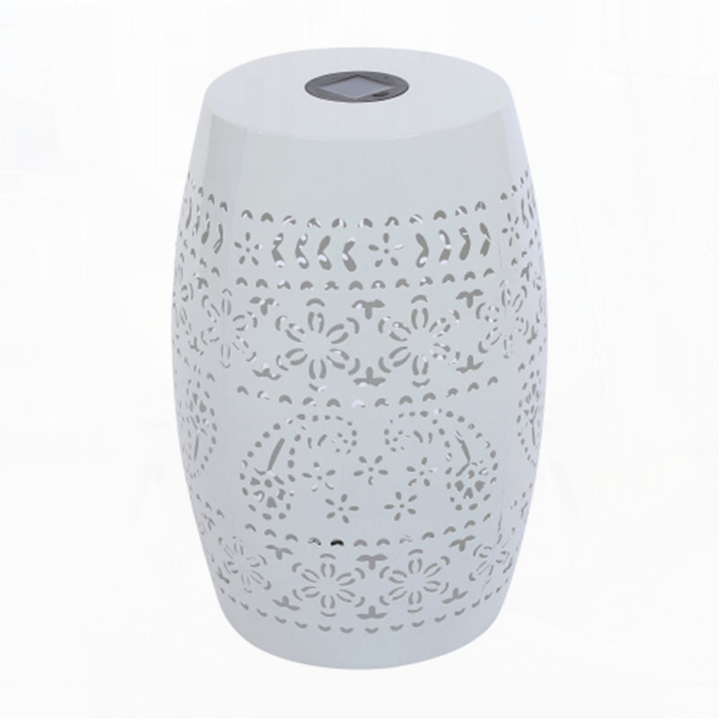 Outdoor Side Table, White