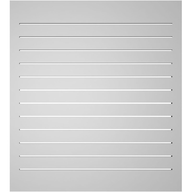 Évent à pignon fonctionnel en uréthane rectangulaire à fixation en surface, brun clair apprêté, H 40 po x l 36 po x P 1,5 po
