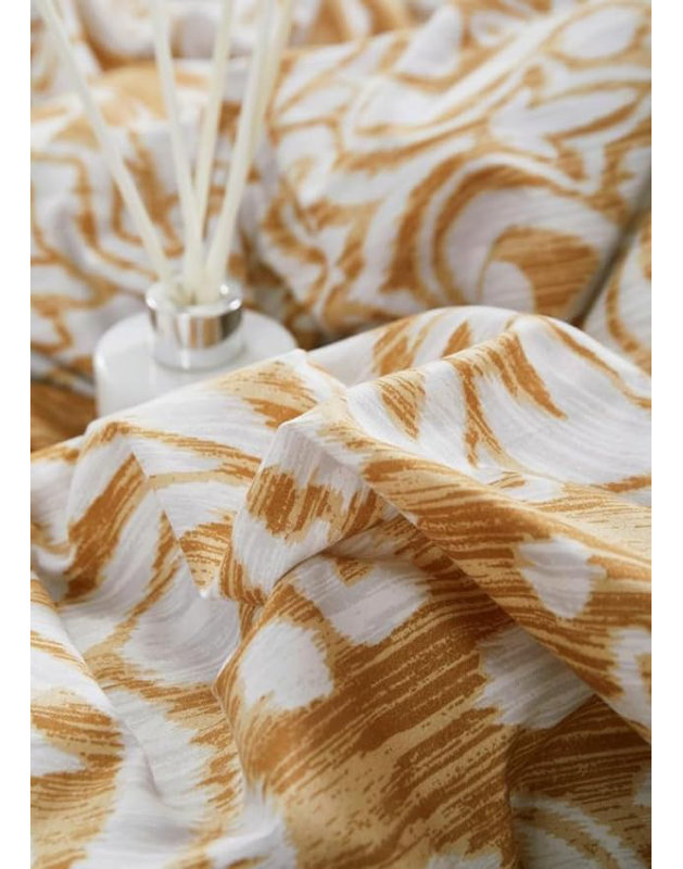 McTeer Duvet Cover Set with Pillowcases Included, Kingsize - 2 Standard Pillowcases, Royal Gold, Damask