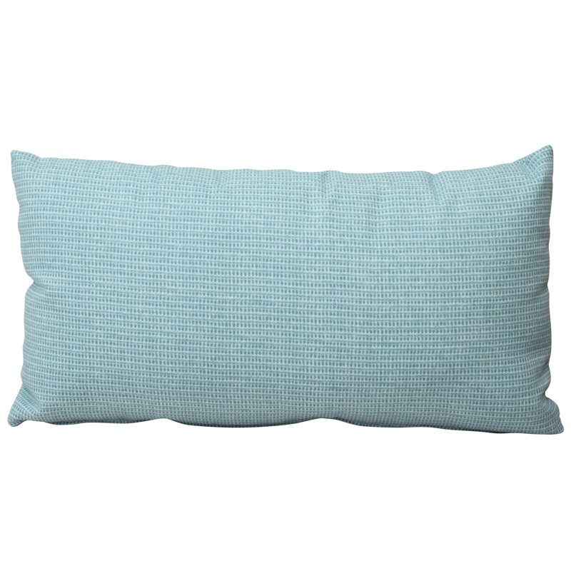 Gauron Outdoor Reversible Throw Pillow, Light Blue