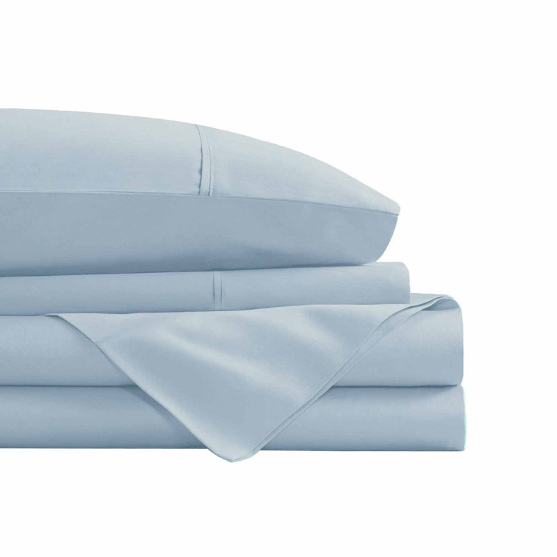 Ensemble de draps 4 pièces Swift Home Smart, Ensemble literie pour lit simple, Bleu