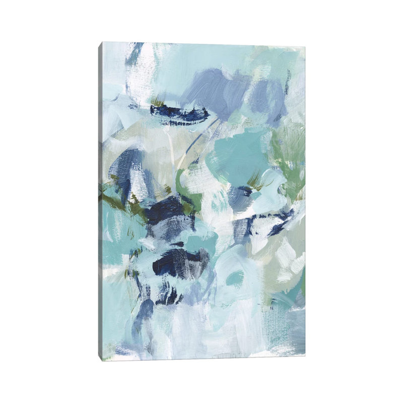 «Azure Abstract I» par Christina Long, reproduction d'art sur toile tendue, H 40 po x l 26 po x P 1,5 po