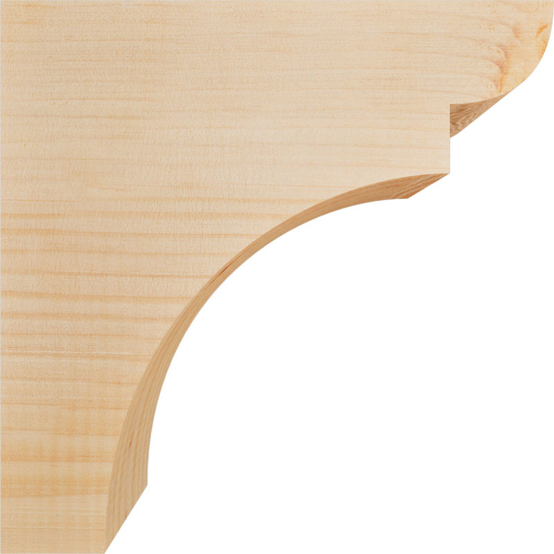 Yorktown Corbel, H 10 po x l 3,5 po x P 10 po, Sapin de Douglas, Lisse