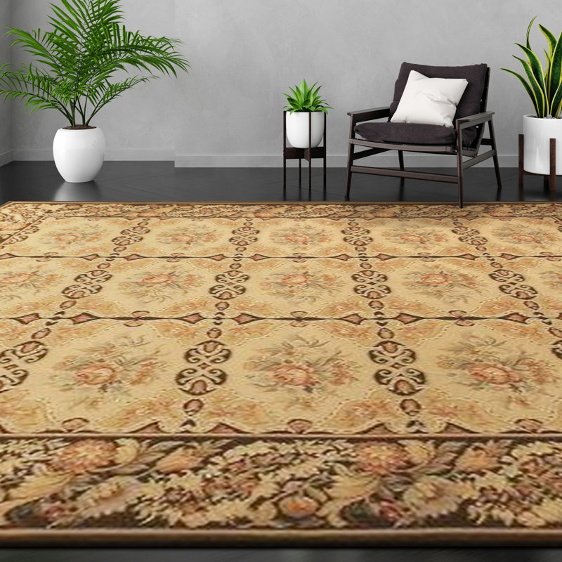 Wool Oriental Area Rug, Rectangle 6' x 9'
