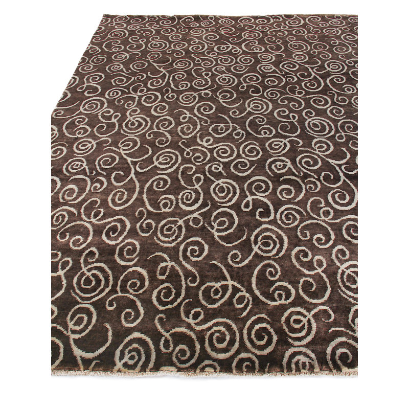 Metropolitan Hand Woven Wool Abstract Area Rug, Rectangle 6' x 9'