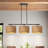 3 - Light Hand-Woven Kitchen Island Pendant