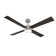 Santorini Smart 4-Blade 52in Ceiling Fan 2700K-6000K CCT Selectable LED Light Kit with Remote Control in Brushed Nickel with Reversible Blades Weathered Wood or Ebony Works With iOS or Android App