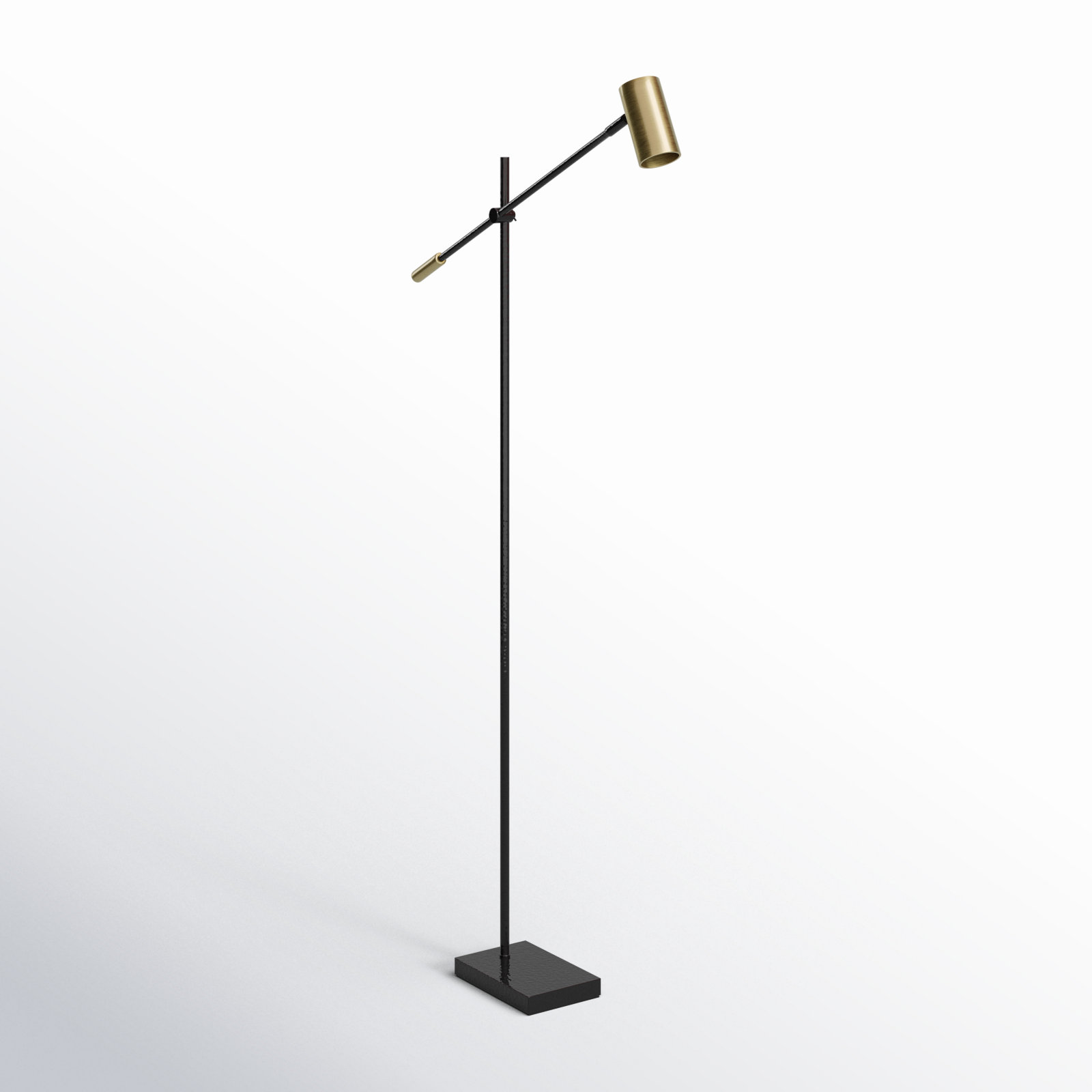 Flemings 63'' Dimmable LED Floor Lamp, Black
