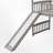 Twin Size Low Loft Bed With Slide-1225397235