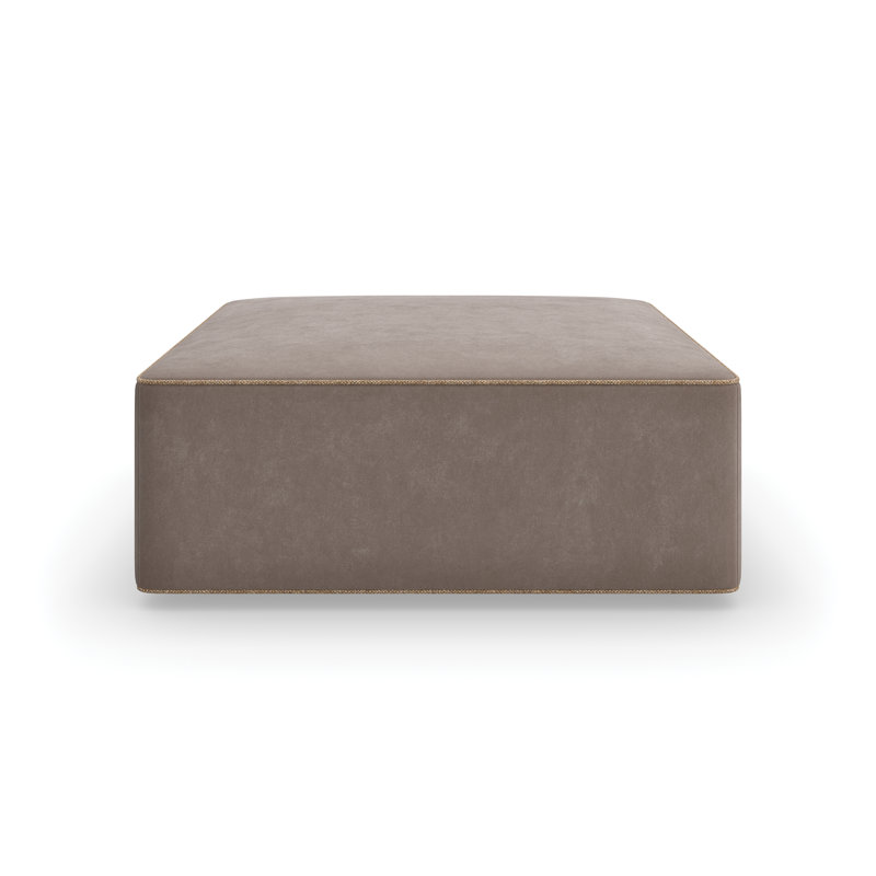 Modern Resort Straight Ottoman, Brown