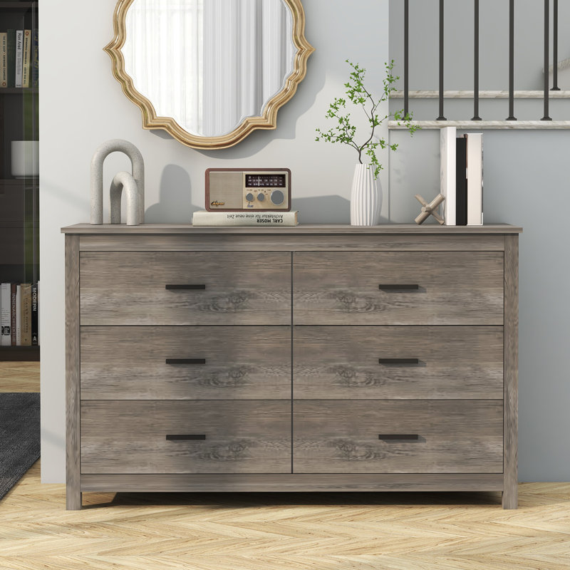 Kalolaine Farmhouse 6 Drawer Dresser