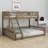 Twin XL Over Queen Bunk Bed, Floor Twin XL Over Queen Bunk Bed Frame With Ladder And Safety Guardrails-117530988