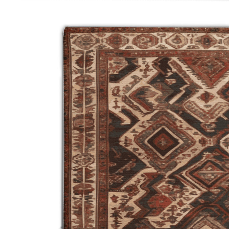 Tapis d'intérieur et d'extérieur brun Persian, Rectangulaire 2 pi x 3 pi