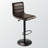 Beversley Swivel Upholstered Adjustable Height Counter Stool with Metal Frame
