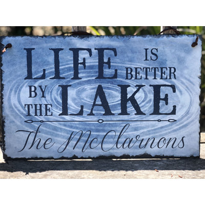 Stone Text & Numbers Wall Decor