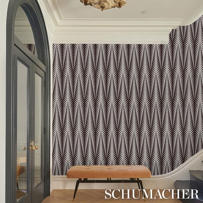 Schumacher x Neisha Crosland Zebra Wallpaper, Stone White