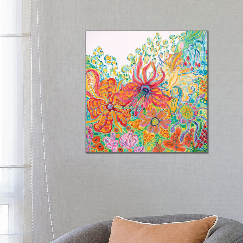 Fragrant Garden II by Misako Chida - Wrapped Canvas Painting 1 Piece Wrapped Canvas Painting