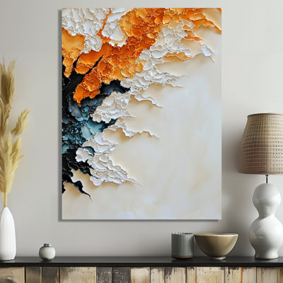 «Flowers Whispering In The Wind I» - Art floral abstrait en métal, impression sur métal traditionnelle