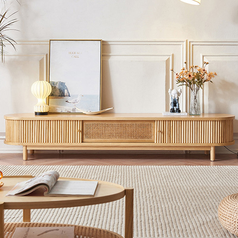 Meuble télé Modern, Burlywood, 14.96" H x 82.68"L x 16.54"W
