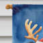 Drapeau de Noël maison de renne-112702226