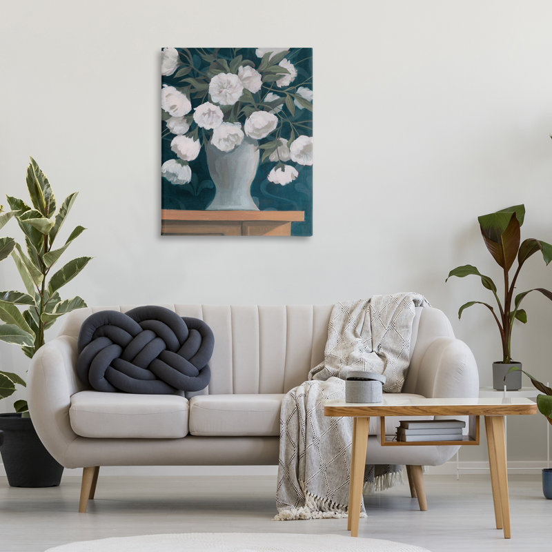 «Round Flowers Bouquet» par Grace Popp, H 40 po x l 30 po