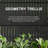 Metal Planter Box with Trellis with Wheels-671094937