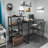 Modern Black Study Desk, 52.4 x 23.6 x 30.2 inches | 100% Melamine Coated Particle Board & 100% Metal Frame | Industrial Design, Durable & Stylish for Home Office or Study Spaces, Elegant Solid Color Finish-543061020