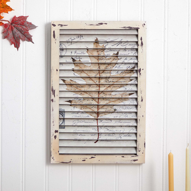 Traditional Plants & Flowers Wall Decor on Wood