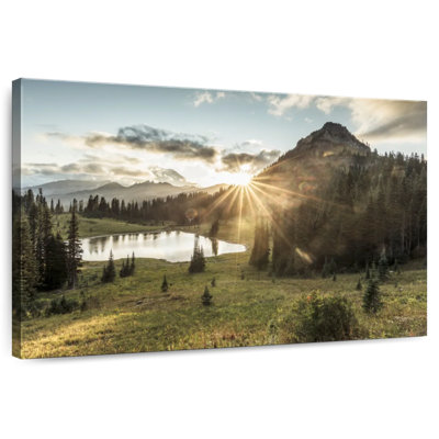 Alvord Mount Rainier Sunset Rays