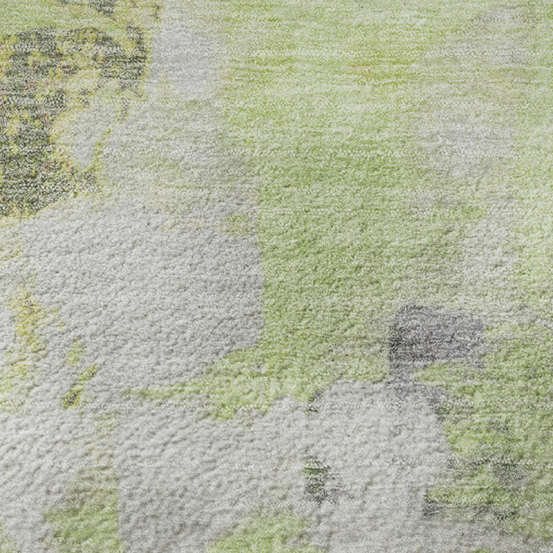 Tapis abstrait lavable à la machine, Rectangle 1 pi 8 po x 2 pi 6 po