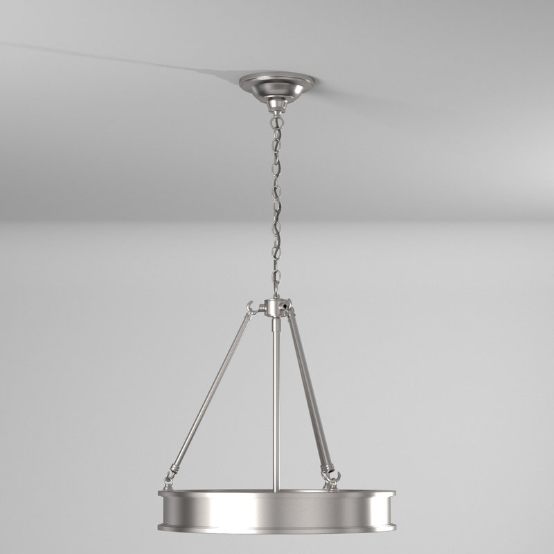 Everlee 3-Light Chandelier, Brushed Nickel