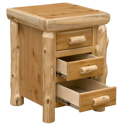  Table de chevet 3 tiroirs Cedar