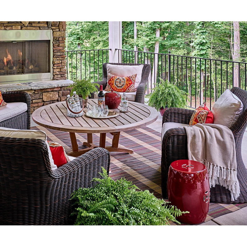 Swedish Rag Handwoven Indoor/Outdoor Rug, Rectangle 4' x 6'
