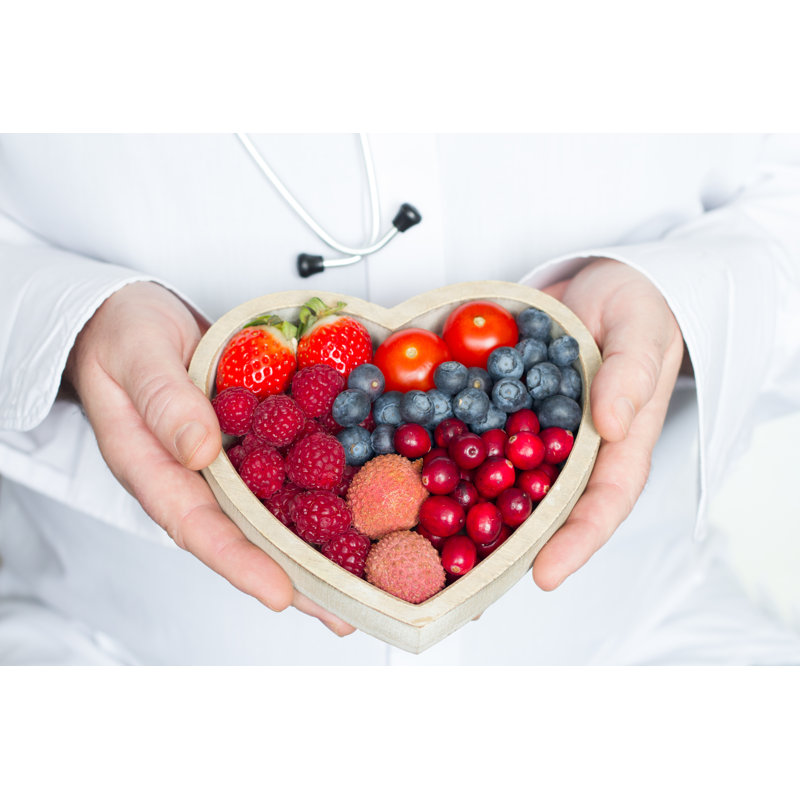 Healthy Diet Food - Wrapped Canvas Print, 30cm H x 46cm W x 3.8cm D