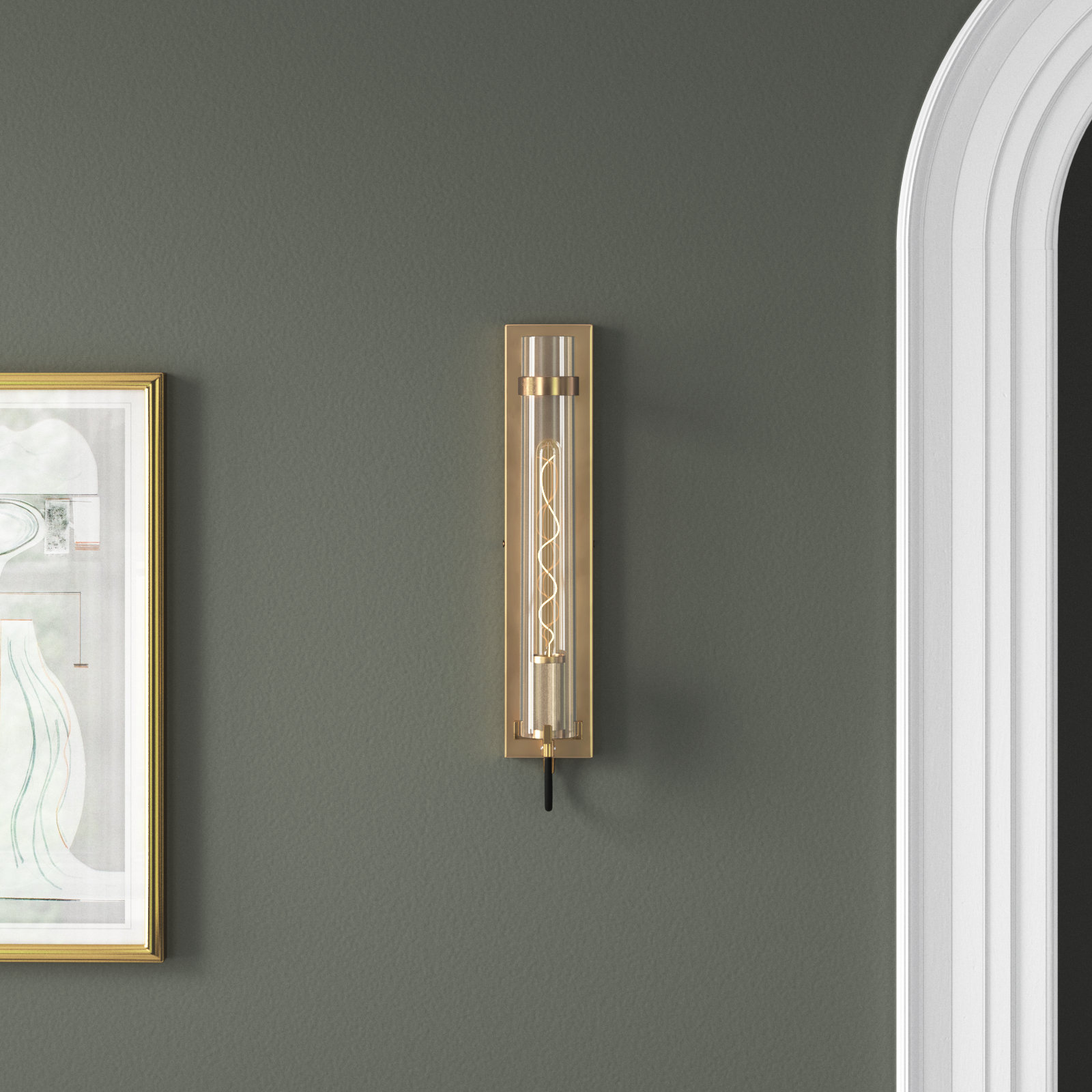 Cala LED Sconce, Heritage Brass