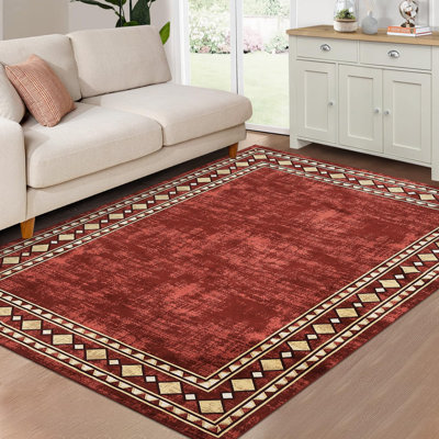 Tapis modernes antidérapants et lavables Tapis de salon pour chambre à coucher