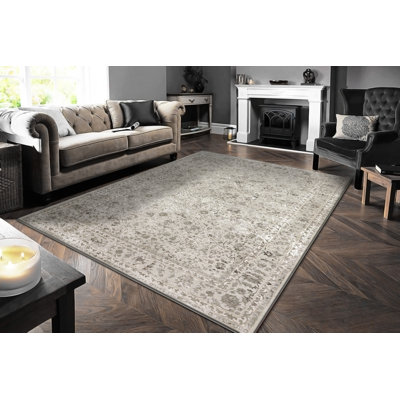 Tapis oriental ivoire / gris Hayaa