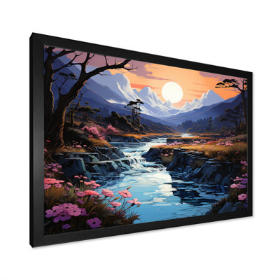 Asian Art River Reverie II - reproduction