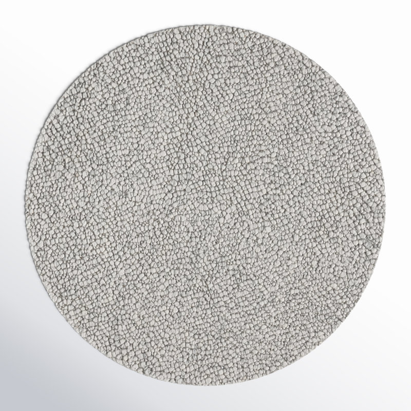 Aaliyah Machine Woven Geometric Area Rug, Round 6'