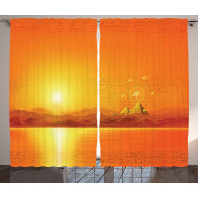 Semi Sheer Curtain Pair