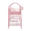 Lit mezzanine simple en métal avec toit-577420963