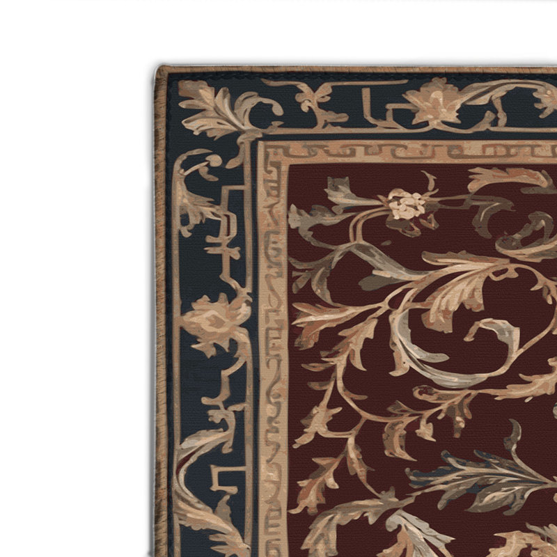Tapis noir français intérieur et extérieur, Rectangulaire 2 pi x 3 pi