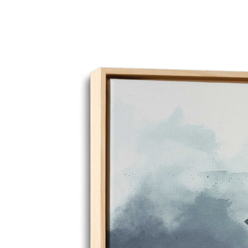 Impression sur toile Ethereal Flock, Cadre américain en érable flottant, H 32,75 po x l 48,75 po x P 1,75 po