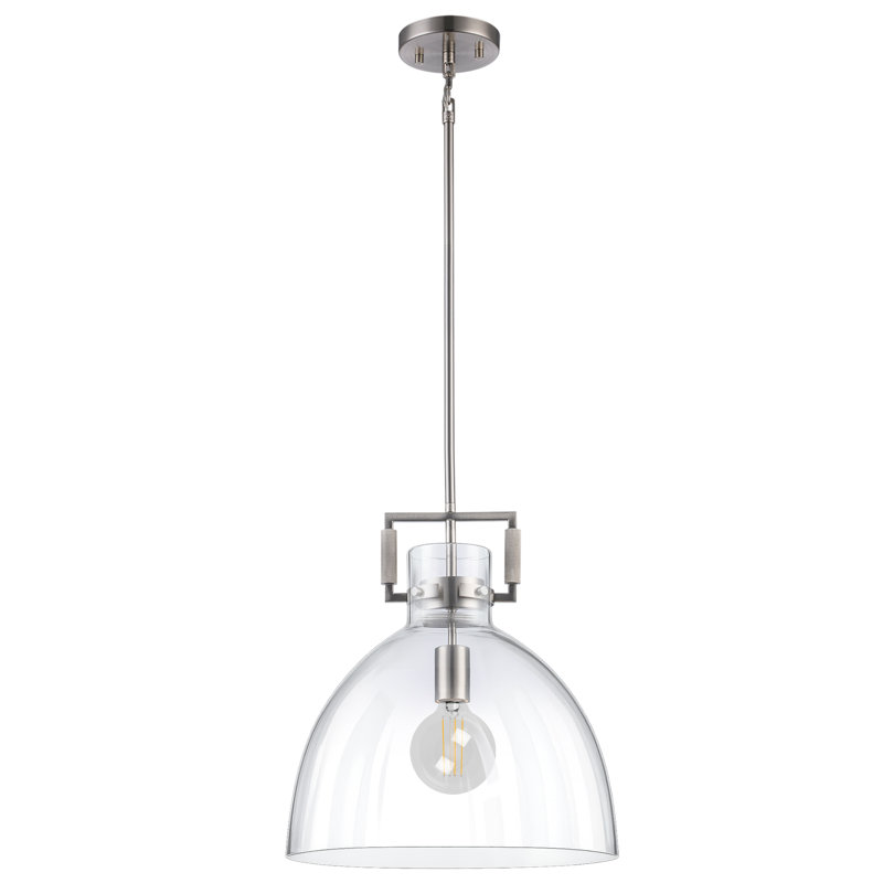 Miami 1 - Light Dome Pendant, Brushed Nickel