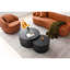 Canapé incurvé moderne pivotant à 360 ° Mid-Century, 1 tissu orange, siège confortable pivotant et assise à long terme-852586080-852586094