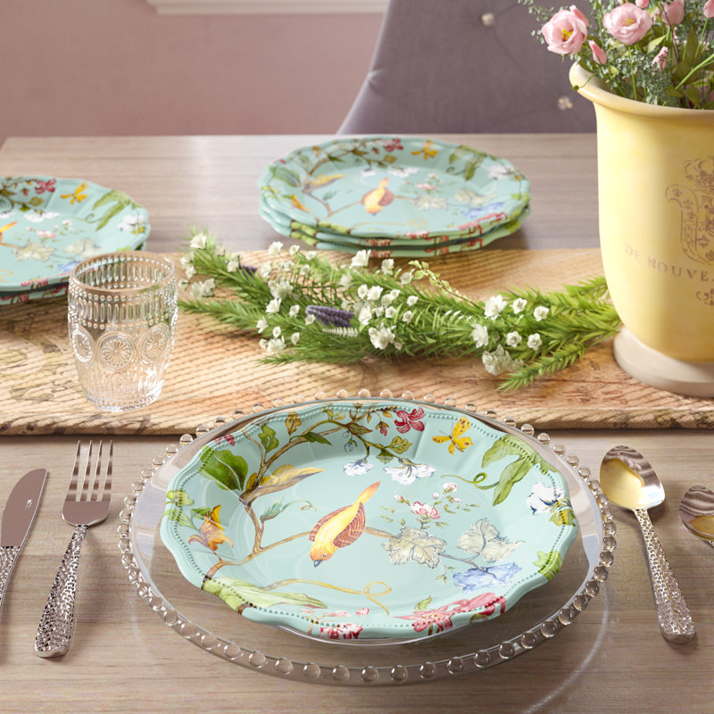 Lecroy Spring Chinoiserie 11" Melamine Dinner Plate