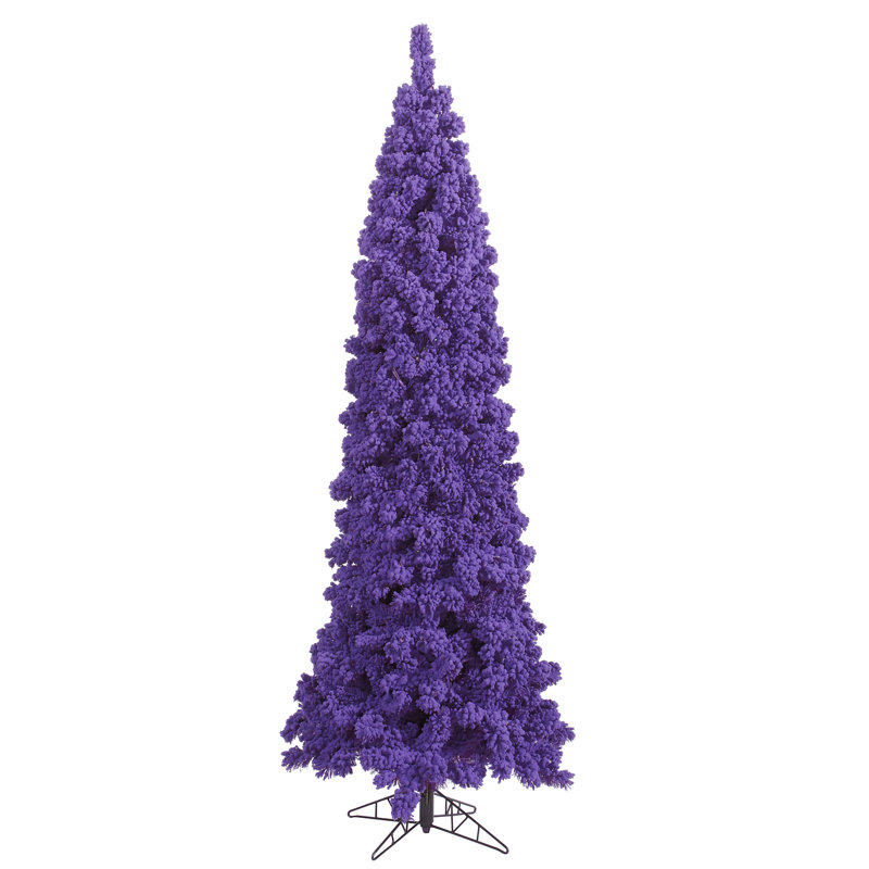 Sapin de Noël artificiel mauve, Sans éclairage, 5.5'