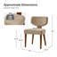 Chaises de salle à manger rembourrées de style Mid-Century-1888995546