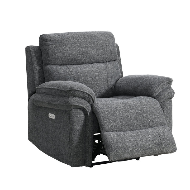 Coombs 106cm Wide Standard Recliner, Dark Grey